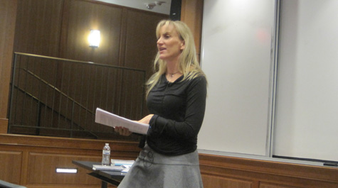 Sharing her experience